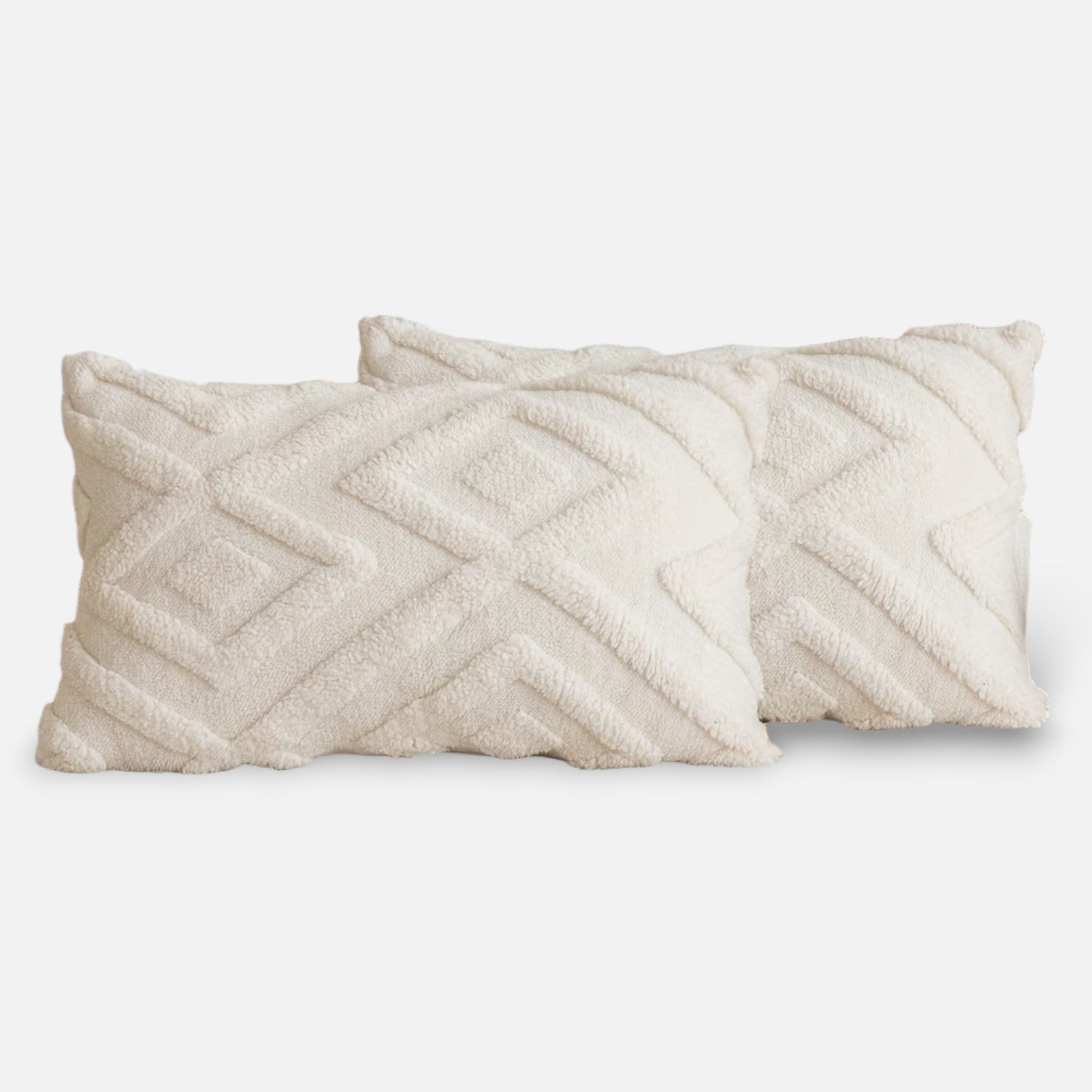 Sulainu Living | Geometric Tufted Cushion Covers – Sculpted Textural Elegance