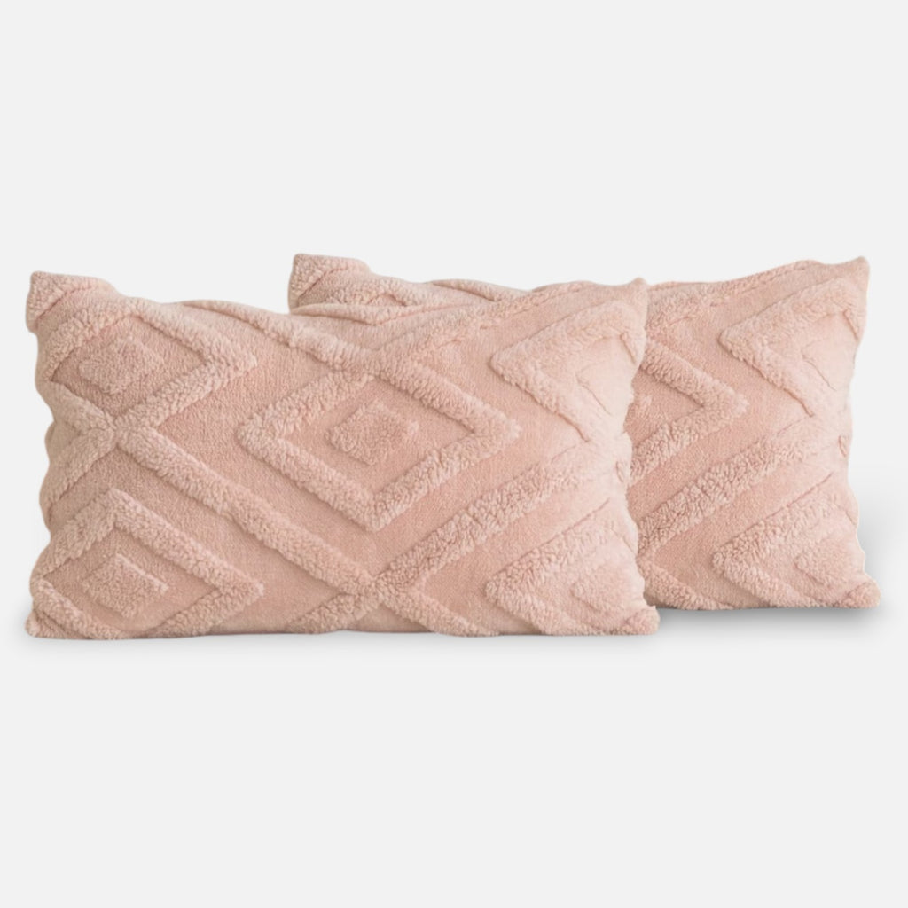 Sulainu Living | Geometric Tufted Cushion Covers – Sculpted Textural Elegance
