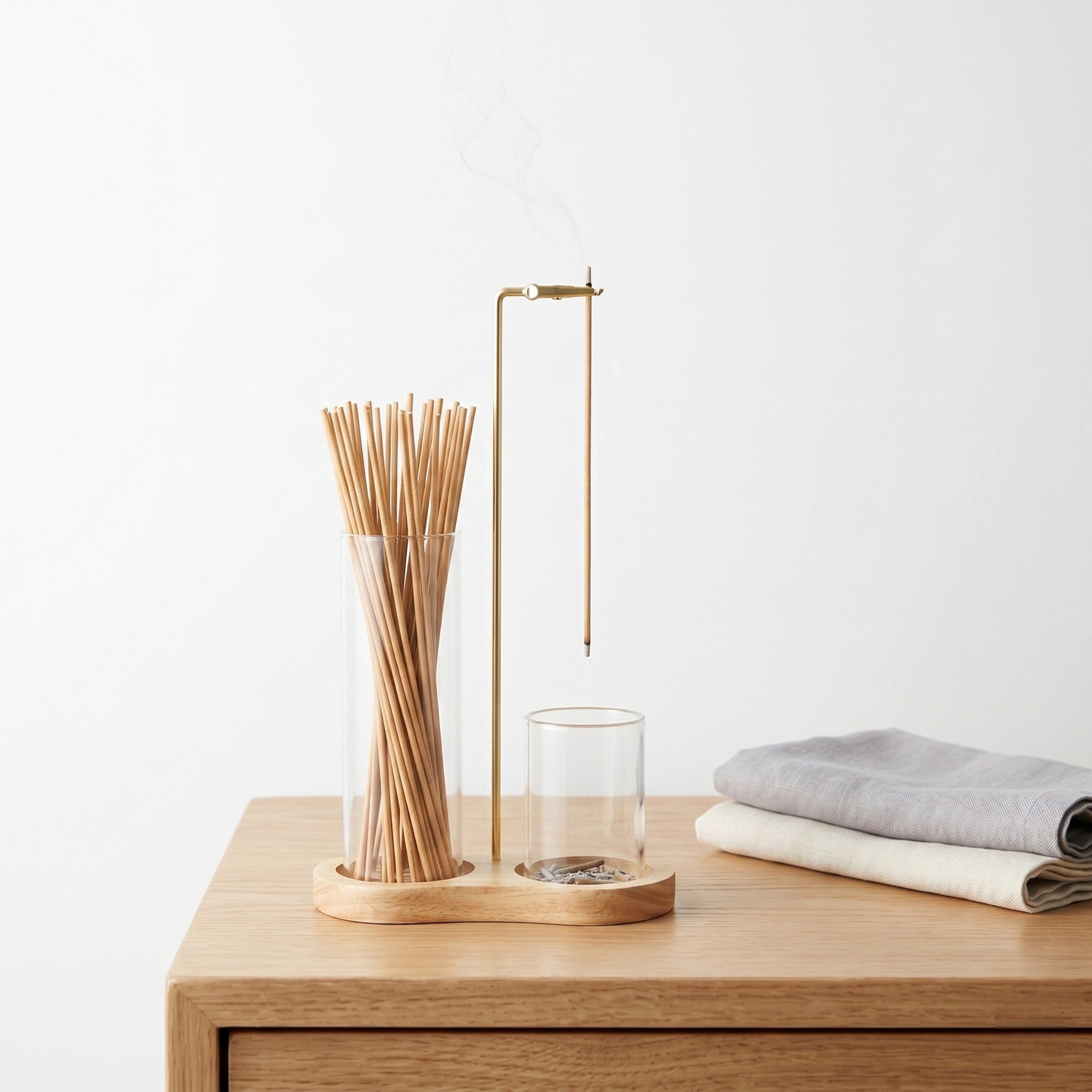 Sulainu Living | Minimal Incense Burner – Architectural Zen Design