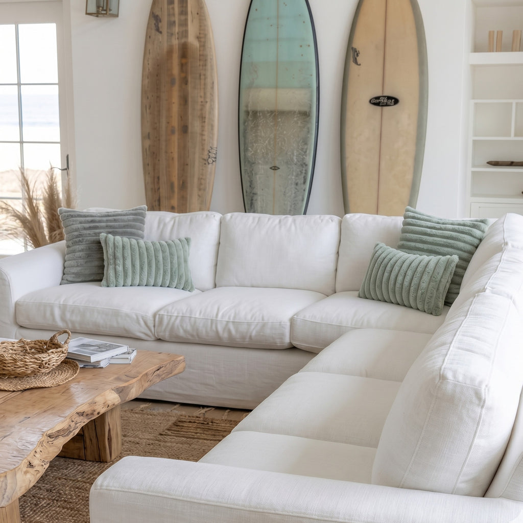 Sulainu Living | Ribbed Cushion Covers – Soft Textured Elegance