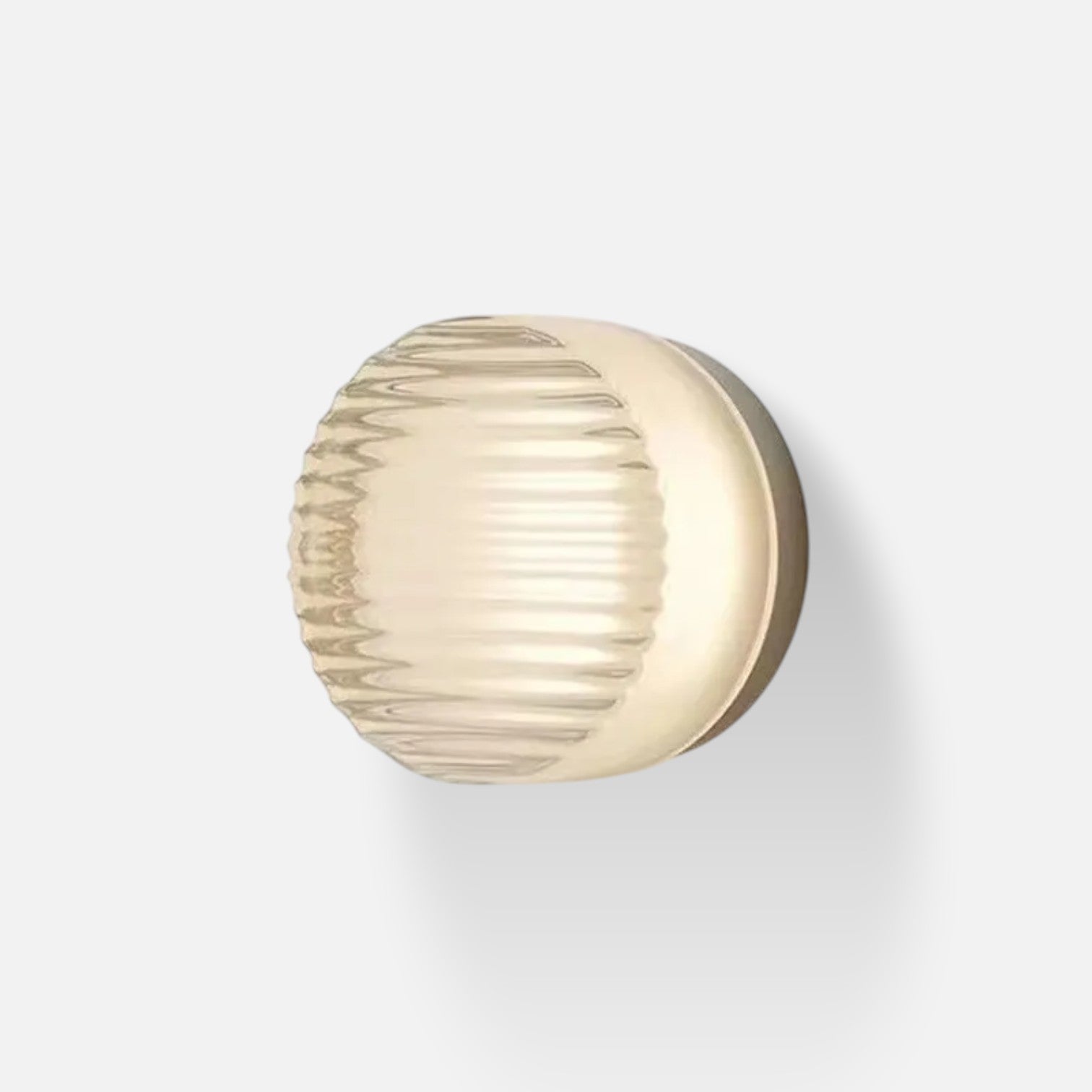 Sulainu Living | Fluted Glass Sconce – Modern Bedside Wall Lamp