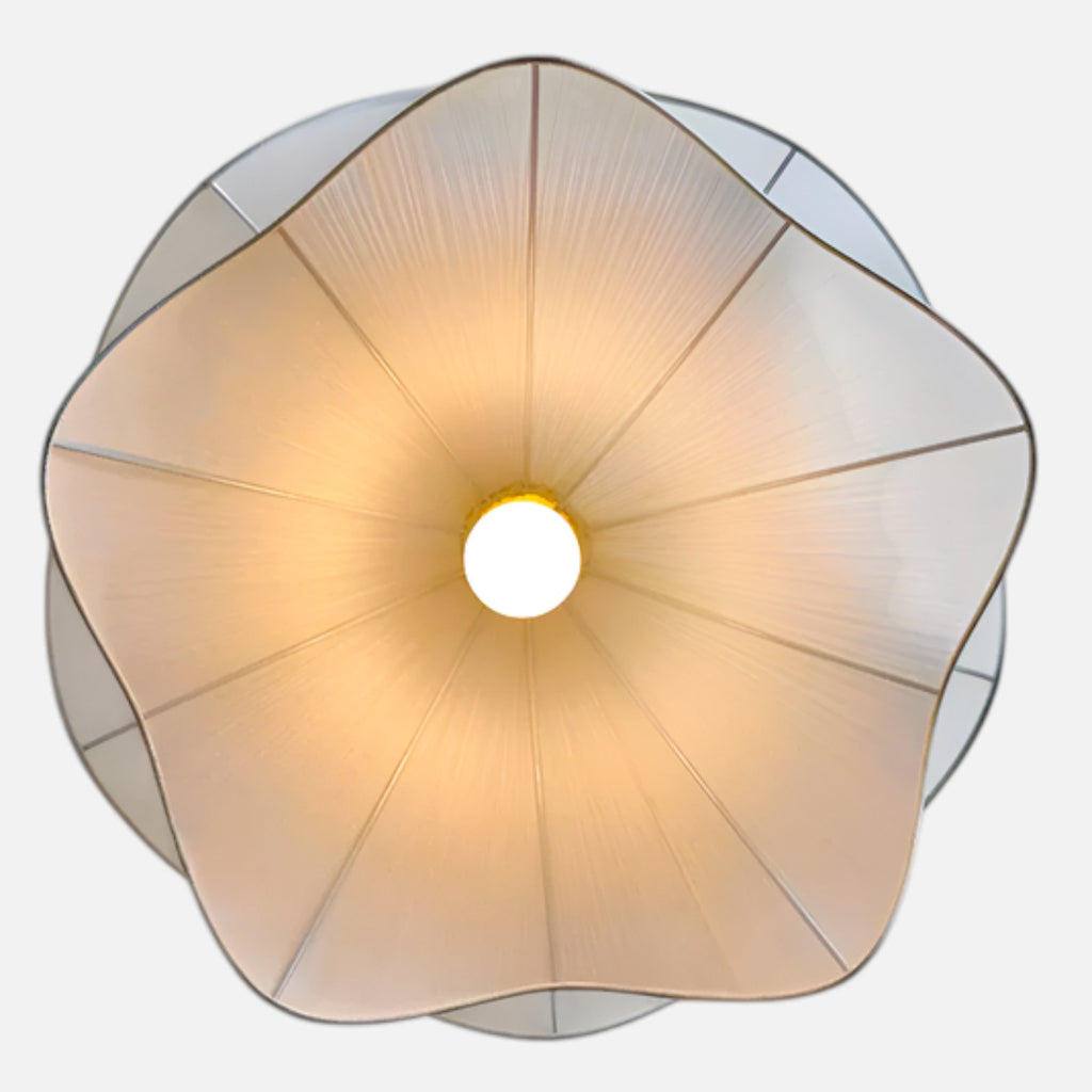 Sulainu Living | Floral Pleated Pendant Light – Nordic LED Glow