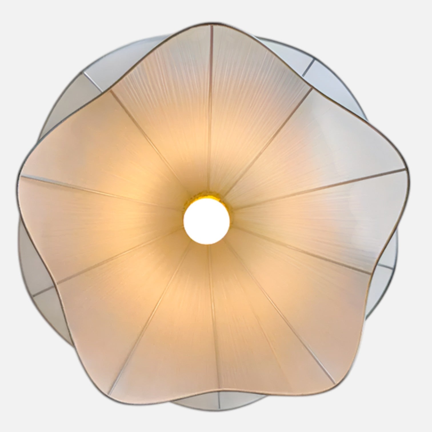 Sulainu Living | Floral Pleated Pendant Light – Nordic LED Glow