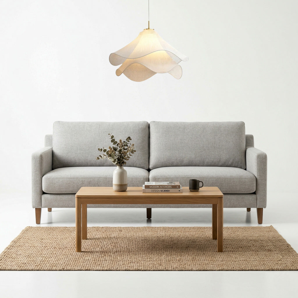 Sulainu Living | Floral Pleated Pendant Light – Nordic LED Glow