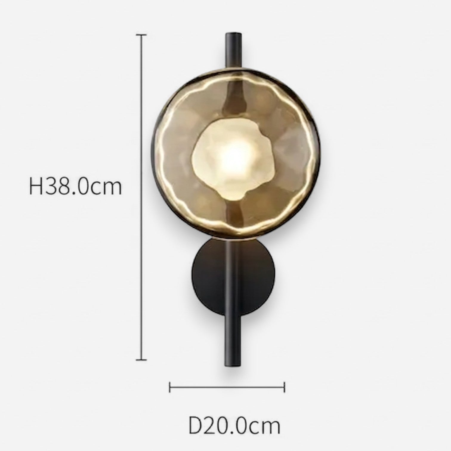 Sulainu Living | Scalloped Glass Sconce – Organic Modern Light