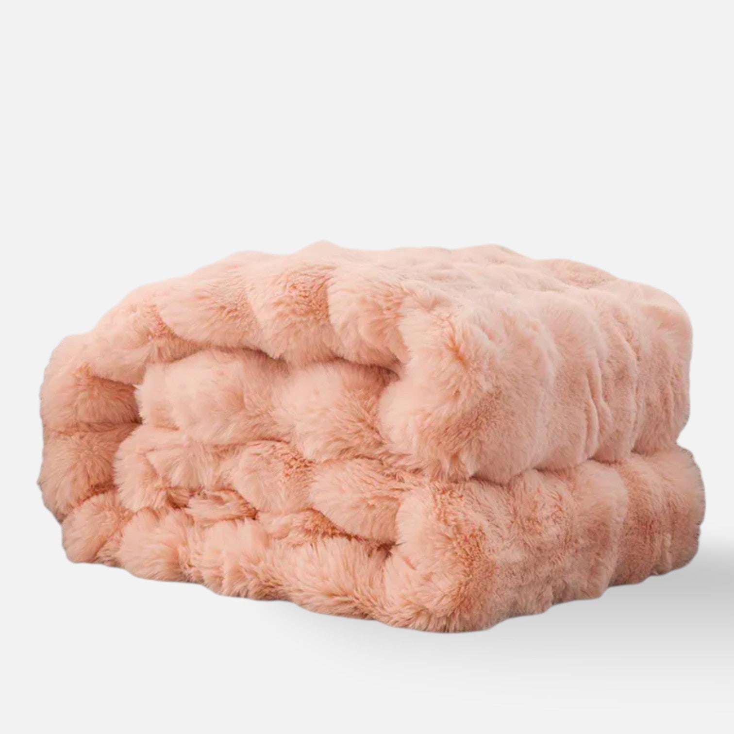 Sulainu Living | Faux Fur Blanket – Sculpted Plush Comfort