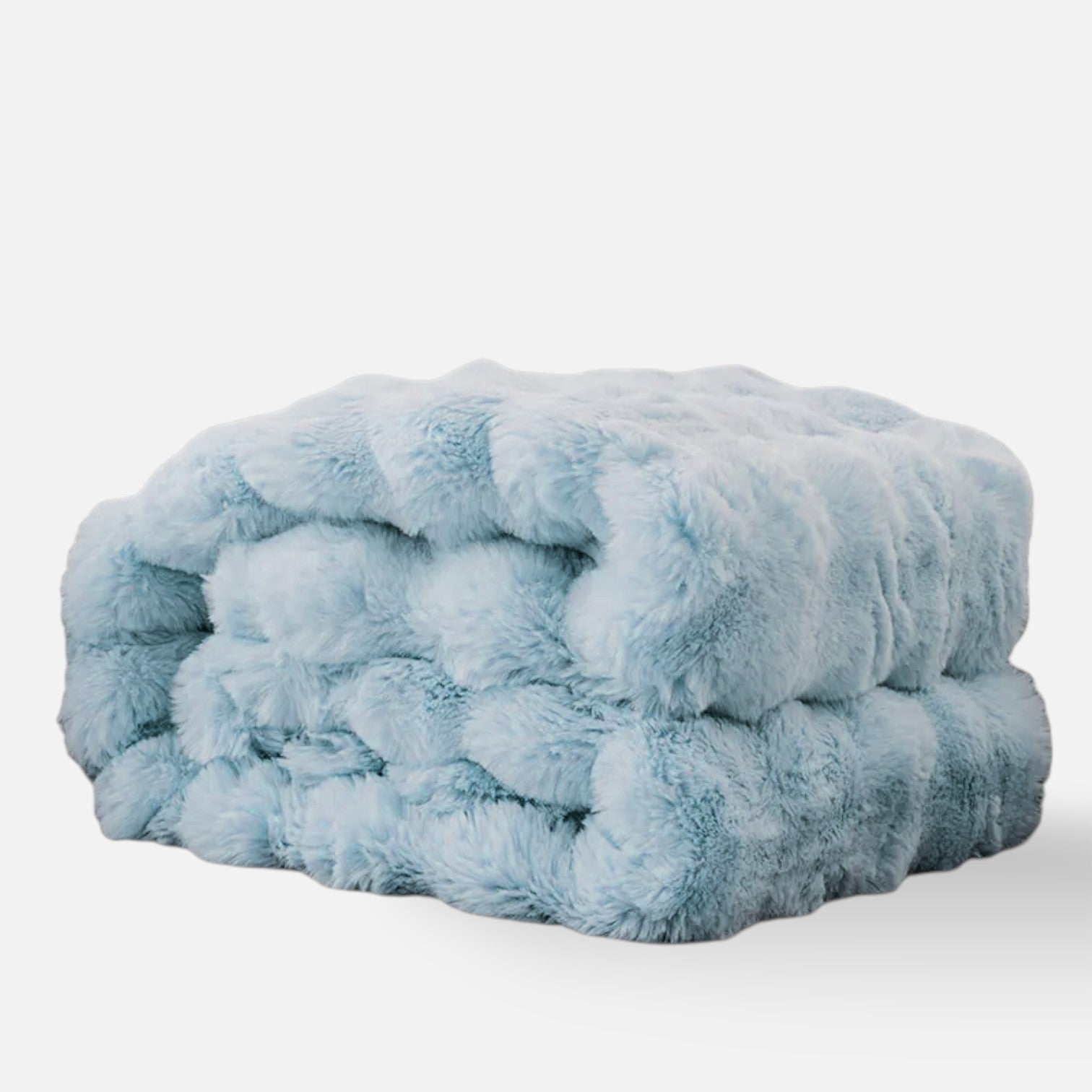 Sulainu Living | Faux Fur Blanket – Sculpted Plush Comfort