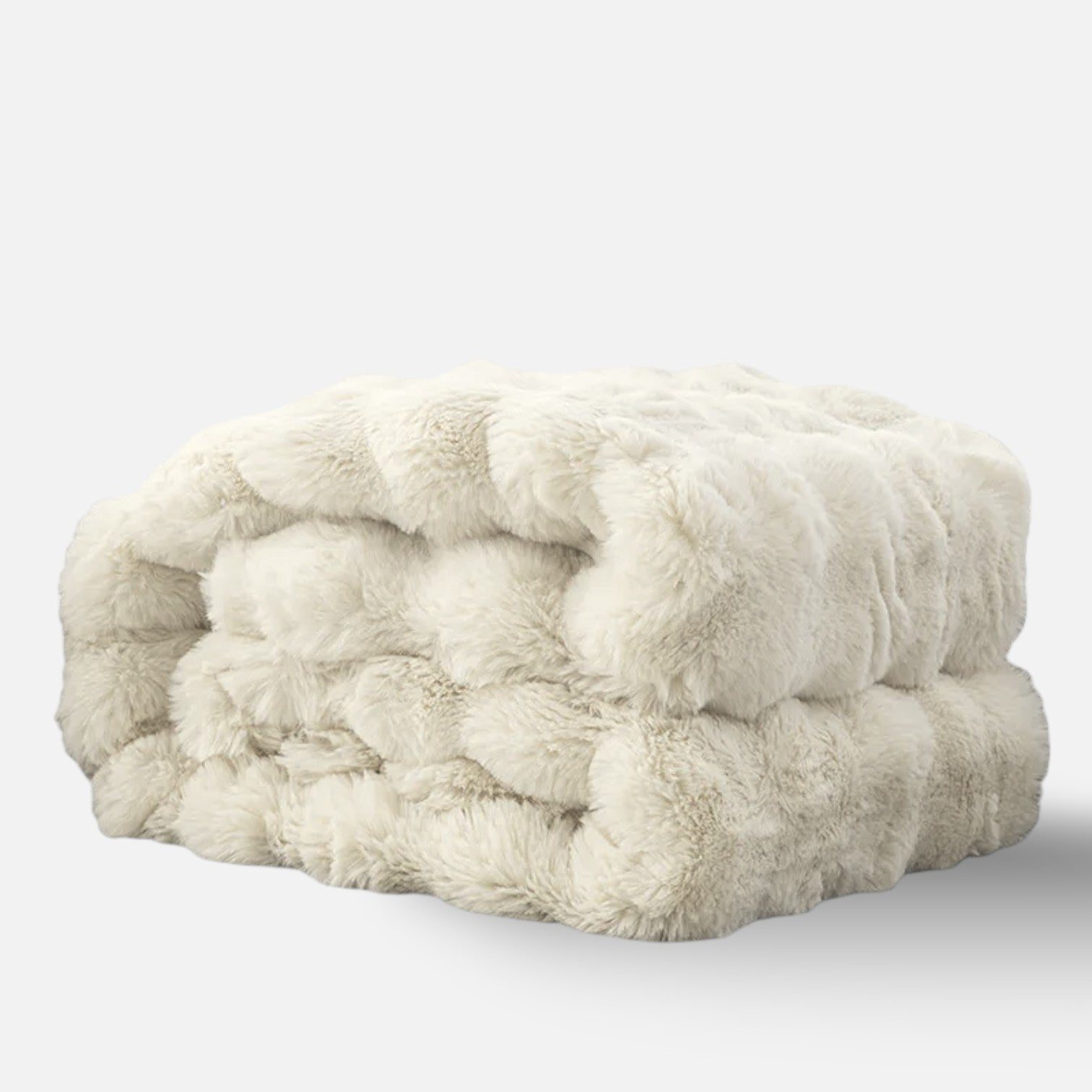 Sulainu Living | Faux Fur Blanket – Sculpted Plush Comfort
