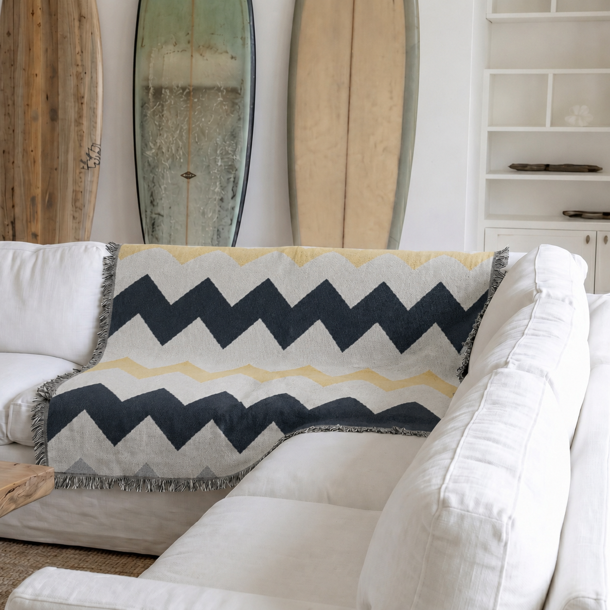 Sulainu Living | Knitted Plaid Blanket – Nordic Tribal Design