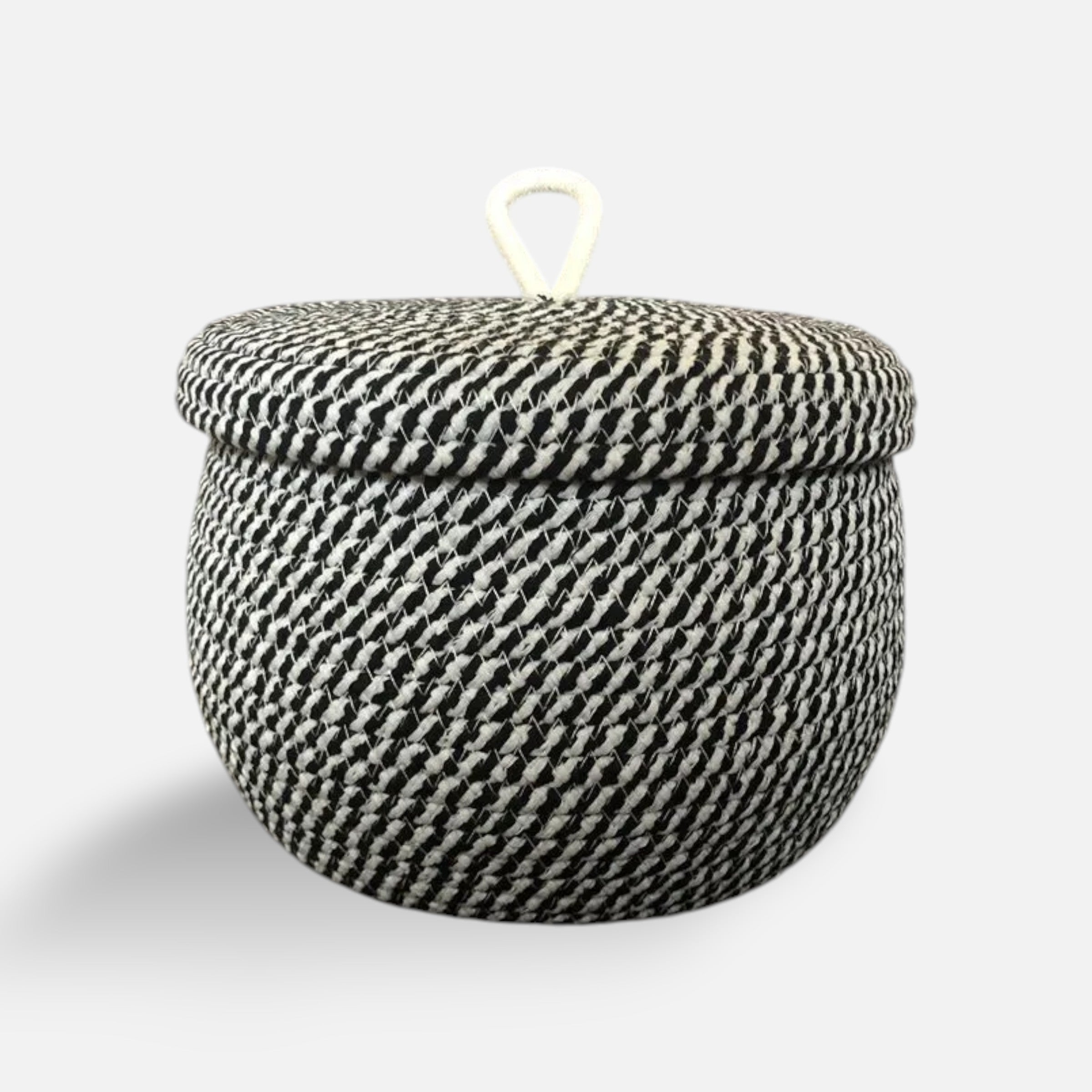Sulainu Living | Woven Storage Basket Set – Braided Lid Design