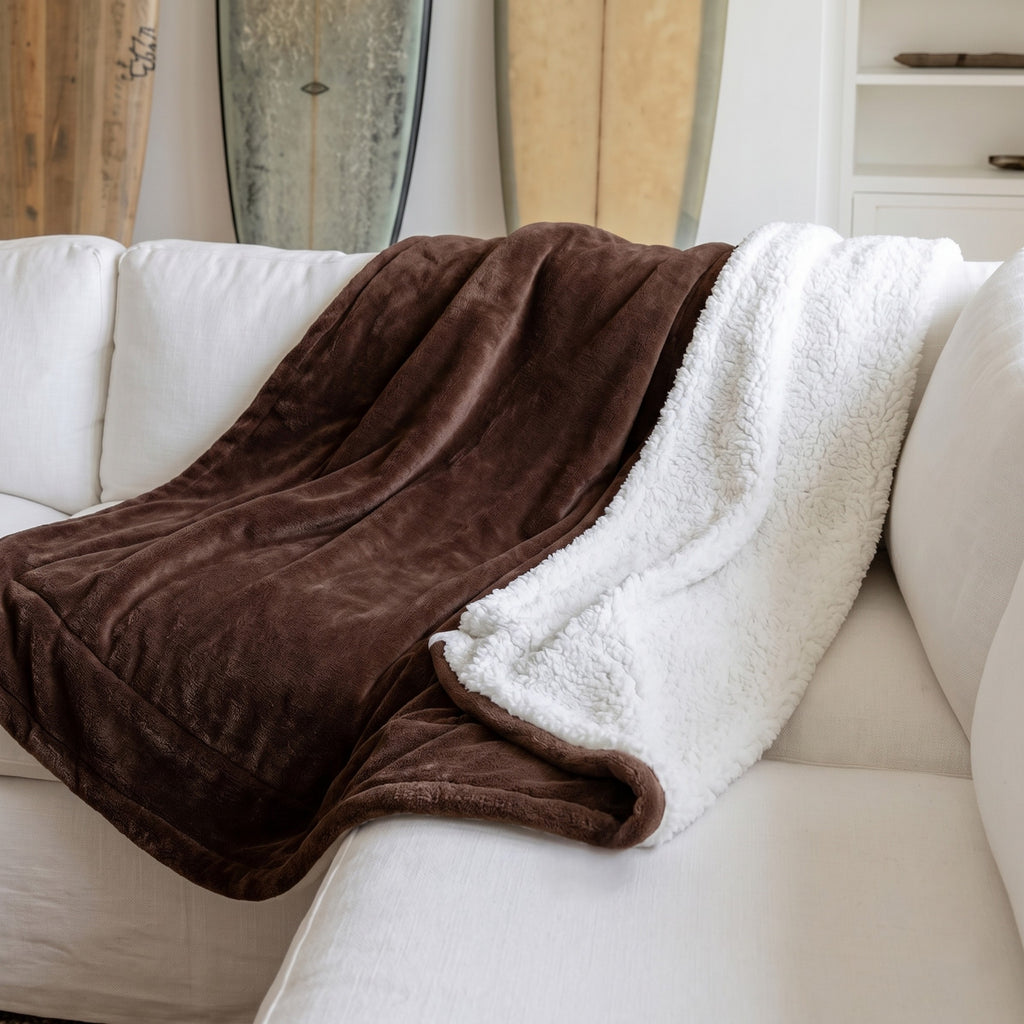 Sulainu Living | Weighted Fleece Blanket – Sherpa Soft Comfort
