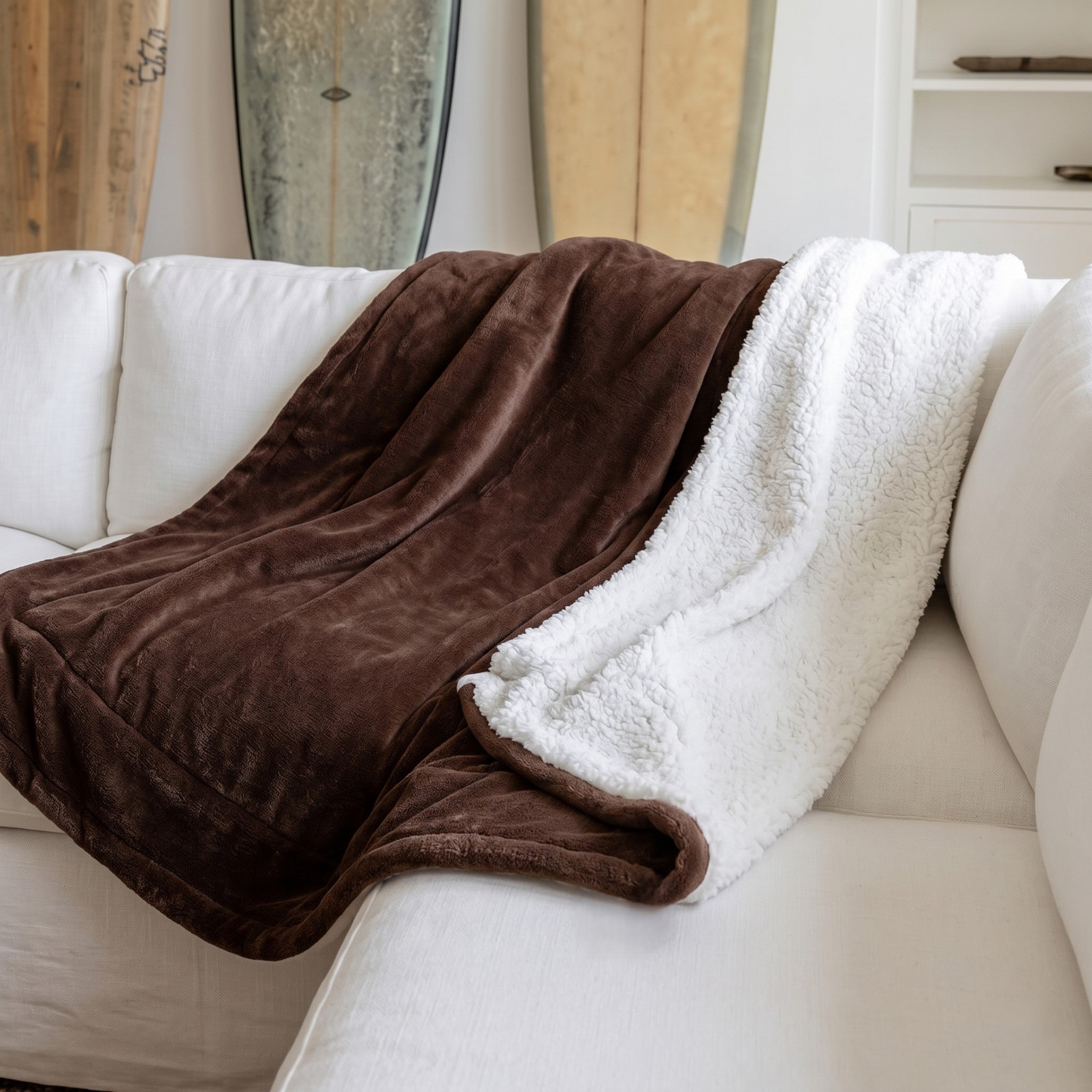 Sulainu Living | Weighted Fleece Blanket – Sherpa Soft Comfort