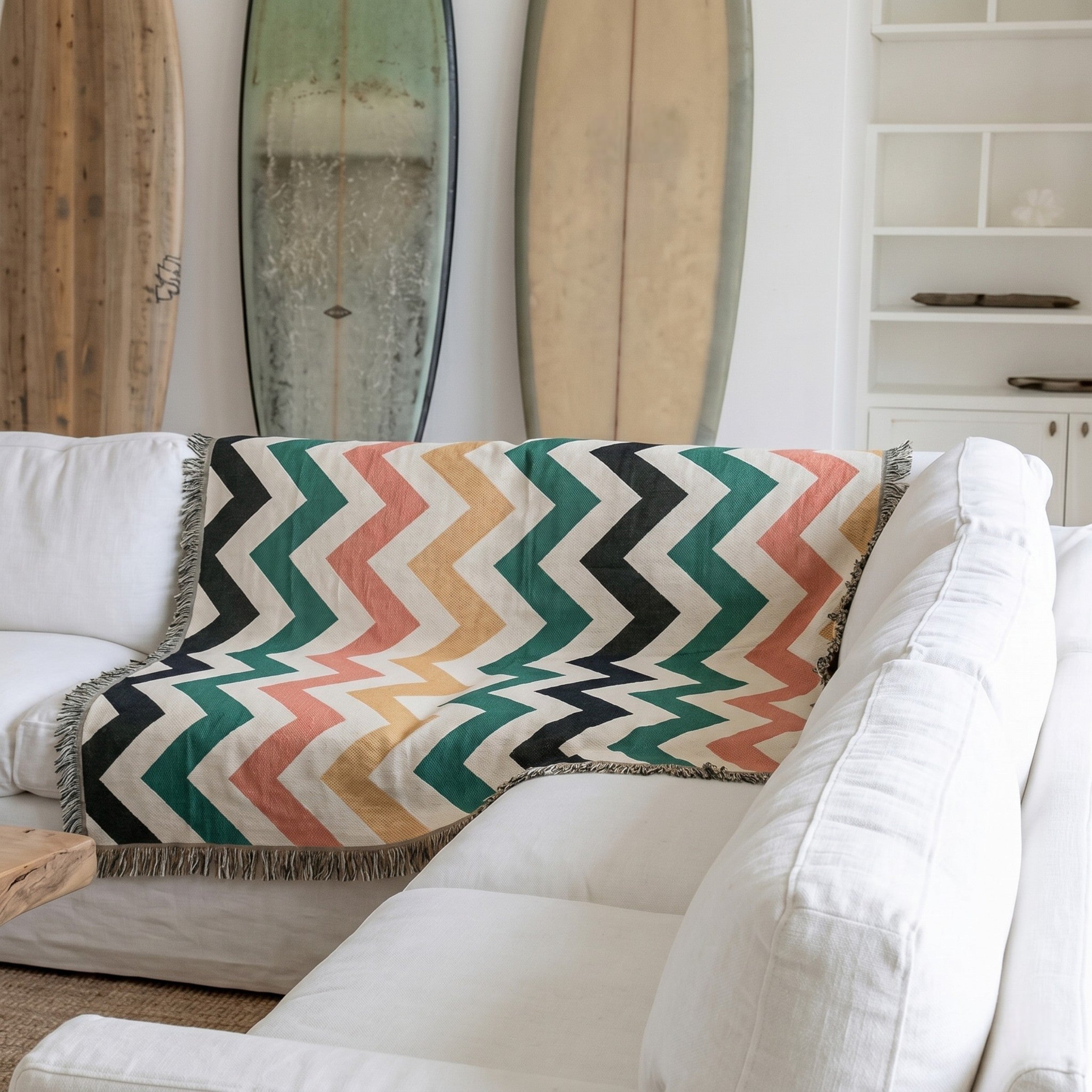 Sulainu Living | Knitted Plaid Blanket – Nordic Tribal Design