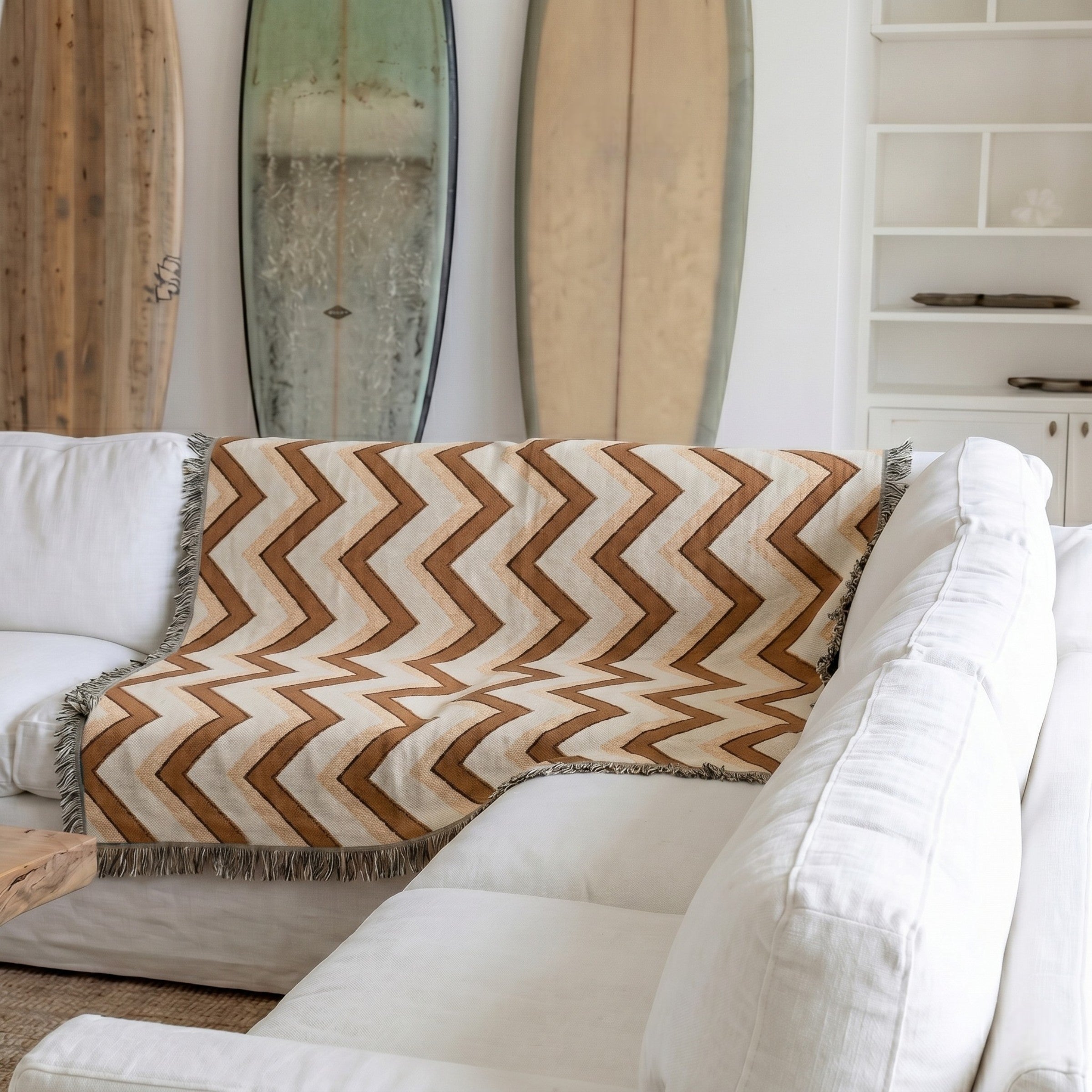 Sulainu Living | Knitted Plaid Blanket – Nordic Tribal Design